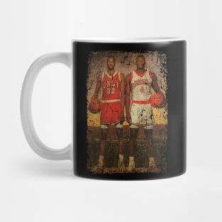 Stacey Augmon and Larry Johnson vintage 1991 Mug